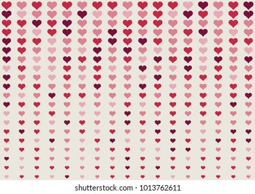 Fade valentine heart dot background. Random color valentine tone.