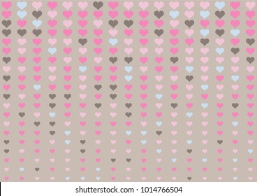 Fade valentine heart dot background. Random color valentine tone.