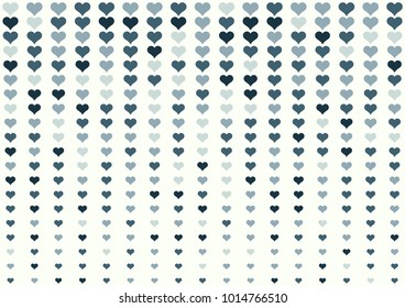 Fade valentine heart dot background. Random color indigo blue tone.