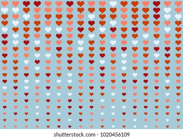 Fade valentine heart dot background. Random color valentine tone.