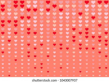Fade valentine heart dot background. Random color valentine tone.