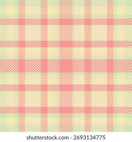 Vector fundido a cuadros a cuadros, tartán inconsútil textil de otoño. Patrón de tela de fondo de textura adorable en paleta de colores claros y trigo.