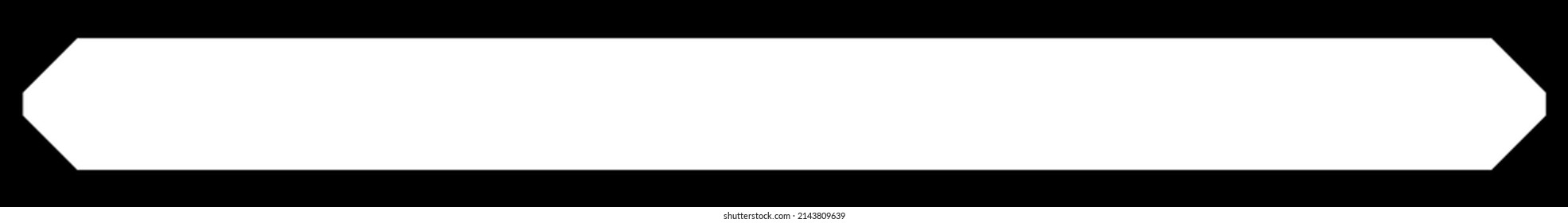 Faded, blured banner, button, bar shapes with blank, empty space  element