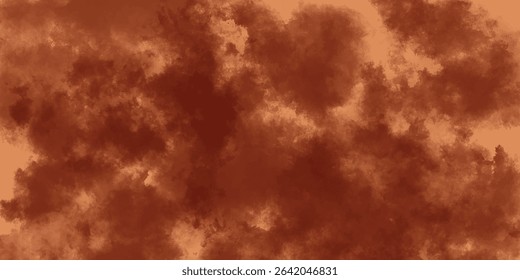 Faded Cloud Layers in Crimson and Soil Hues Across a Soft Texture

