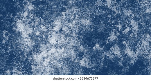 Faded and Distressed Blue Artistic Backdrop Featuring a Rough White Center

