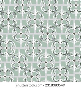 faded green background with repeated circle abstract pattern for background and etc