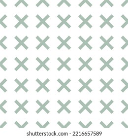 Faded Green Cross Seamless Pattern