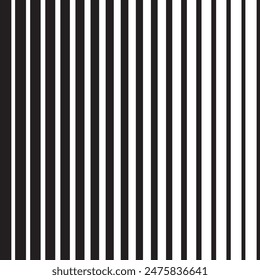 Faded halftone black lines isolated on white background.  Degraded fades stripe. Vector Illustration.