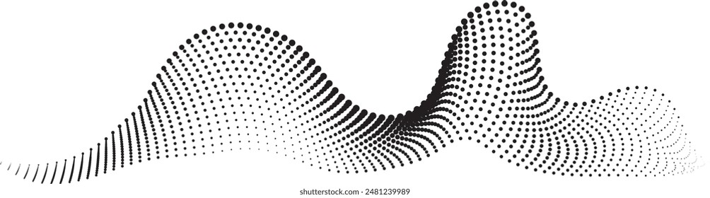 Faded Halftone Pattern for Prints. Abstract Gradient Background. Black Geometric Effect