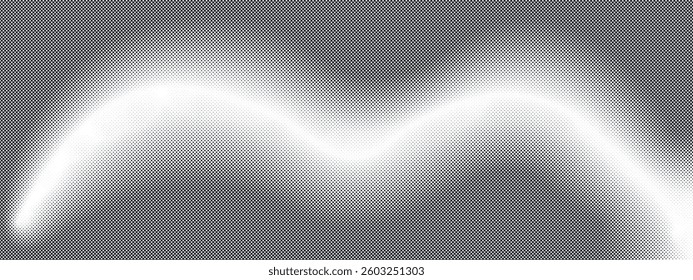 Faded halftone texture Dotted gradient rectangular background in pop art style. Vector abstract bg with halftone pattern. Black and white spotted radial design