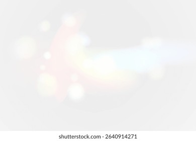 Faded Rainbow Bokeh Overlay with Soft Edges and Ambient Lighting for Artistic, Modern or Fantasy Layout