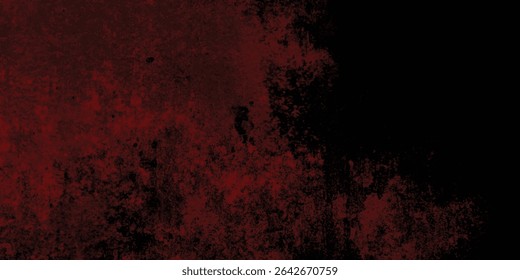 Faded Red and Black Painted Grunge Wall Texture

