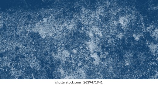 Faded Texture in Blue with a Highlighted Organic Formation in the Middle

