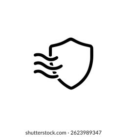 Fadeproof icon or fade proof label vector isolated. Simple Fadeproof icon vector for your product high quality.