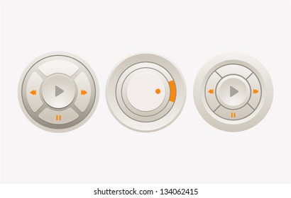 fader volume music player. Vector illustration