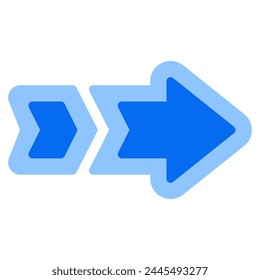 Fading arrow vector icon illustration