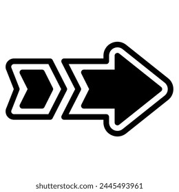Fading arrow vector icon illustration