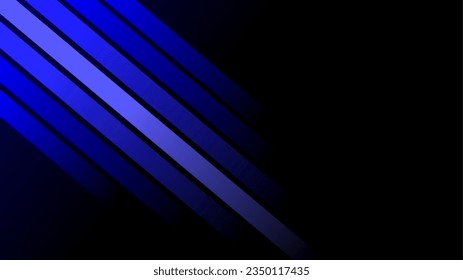 Fading blue gradient rectangle lines over dark blue background