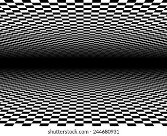 Fading Checkered Planes Perspective Transparency Made Stock Vector ...