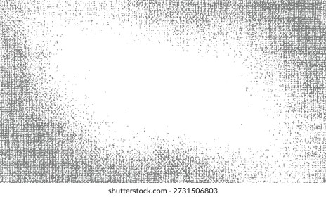 Fading grey textured pattern with scattered dots on white background