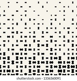 fading halftone geometric vector border pattern