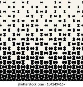 fading halftone geometric vector border pattern