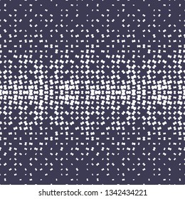 fading halftone geometric vector border pattern