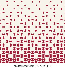 fading halftone geometric vector border pattern