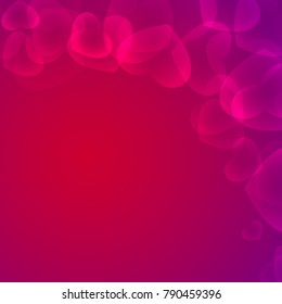 Fading heart frame illustration for festive events