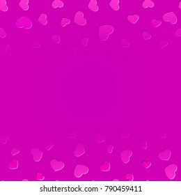 Fading hearts background for St. Valentine's day