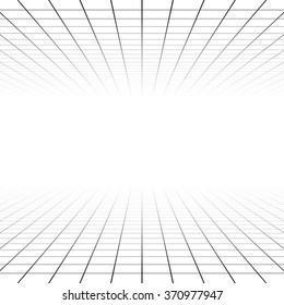 Fading and vanishing grid, mesh 3d abstract background