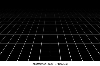 Fading and vanishing grid, mesh 3d abstract background