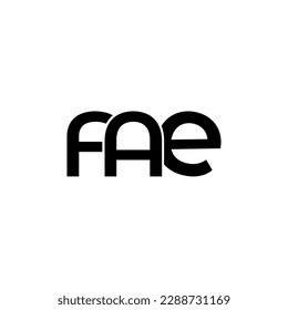 FAE initial letter monogram logo