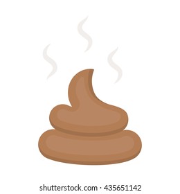 Faeces vector illustration icon in cartoon design