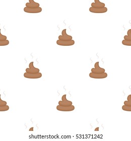 Faeces vector illustration icon in cartoon design