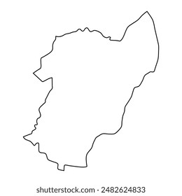 Faetano castelli map, administrative division of San Marino. Vector illustration.