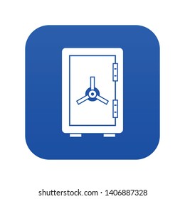 Fafe icon digital blue for any design isolated on white vector illustration