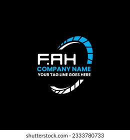 FAH letter logo creative design with vector graphic, FAH simple and modern logo. FAH luxurious alphabet design  