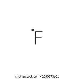 fahrenhait line icon, outline vector sign, pixel perfect icon