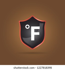 Fahrenheit degree icon