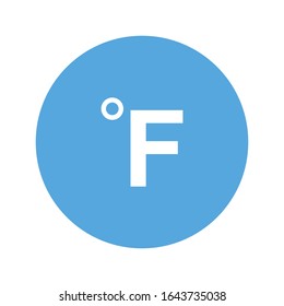 fahrenheit degree icon sign vector