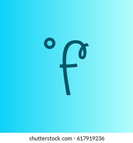 Fahrenheit degree vector. Weather icon