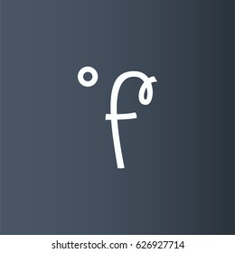 Fahrenheit degree vector. Weather icon