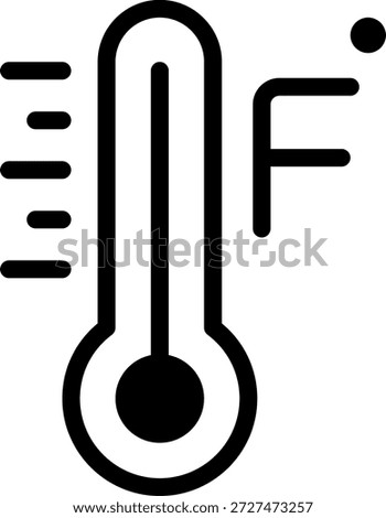 fahrenheit glyph icon illustration vector