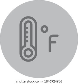 Fahrenheit-Symbol für jede mobile App-Präsentation