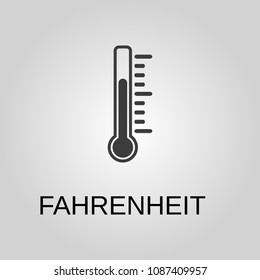 Fahrenheit icon. Fahrenheit symbol. Flat design. Stock - Vector illustration