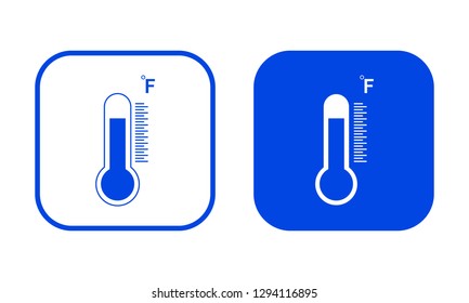 Fahrenheit icon. Vector illustration