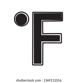 fahrenheit sign icon. Element of Weather for mobile concept and web apps icon. Outline, thin line icon for website design and development, app development