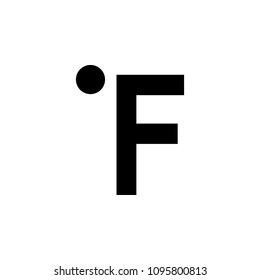 Fahrenheit sign icon. Element of web icon for mobile concept and web apps. Isolated Fahrenheit sign icon can be used for web and mobile on white background