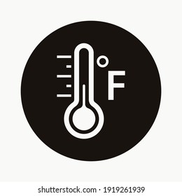 Fahrenheit temperature icon design vector illustration